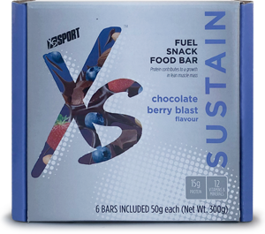 XS FUEL SNACK FOOD BAR CHOC BERRY (6 X 50g)